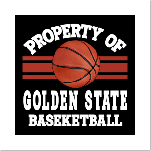 Proud Name Golden State Graphic Property Vintage Basketball Posters and Art